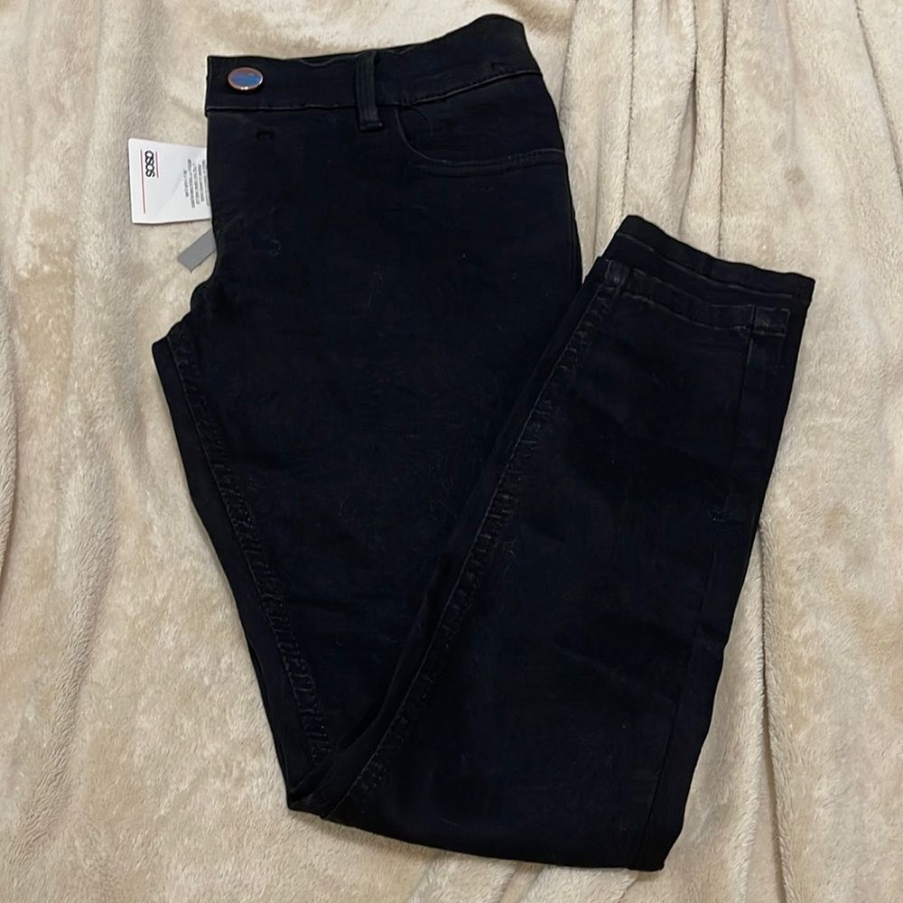 NWT- ASOS- 2. Black Skinny Ankle Crop Jeans - Picture 1 of 8